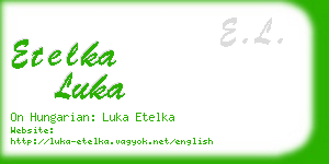 etelka luka business card